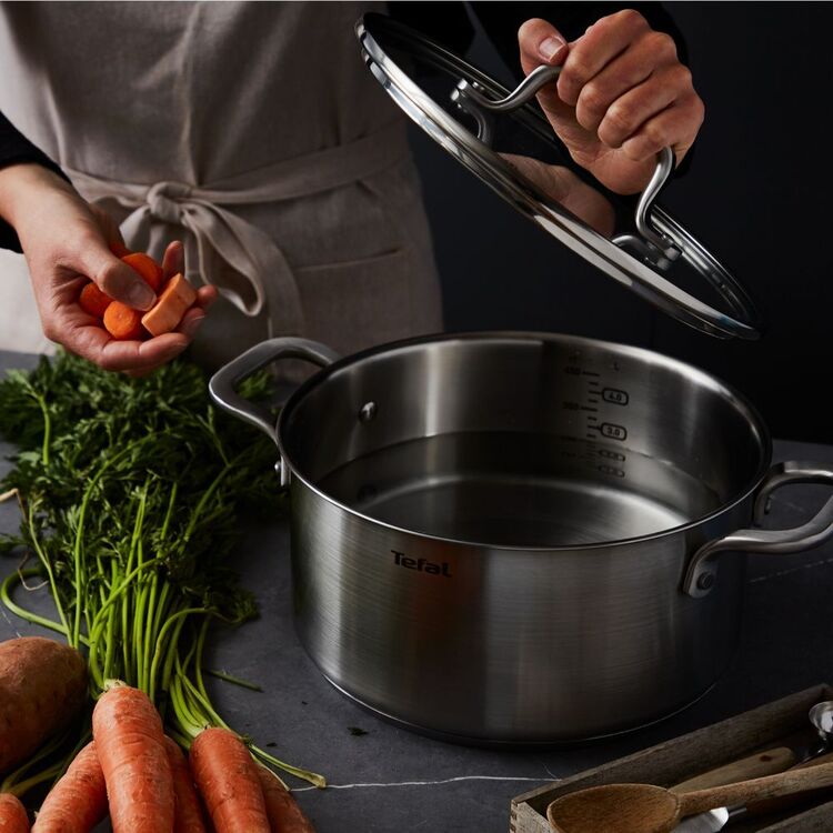 Tefal Emotion E3000704 koekenpan 30 cm, antiaanbaklaag, 10 jaar, dikke basis voor gelijkmatige warmteverdeling, elegant design, robuuste handgreep, inductie, kookweergave Tefal Emotion E3000704 koekenpan 30 cm, antiaanbaklaag, 10 jaar, dikke basis voor gelijkmatige warmteverdeling, elegant design, robuuste handgreep, inductie, kookweergave