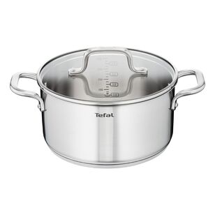 Tefal Virtuoso 24 cm Induction Stainless Steel Saucepan with Lid