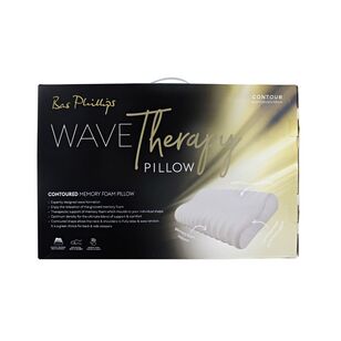 Bas Phillips Wave Therapy Memory Foam Pillow White