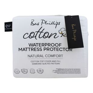 Bas Phillips Cotton Quilted Waterproof Mattress Protector White