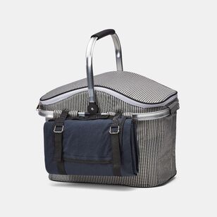 Smith + Nobel Summertime Blues Carry Picnic Basket with Rug