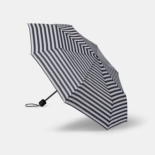 Brellerz Pattern Basic Manual Folding Umbrella Black White