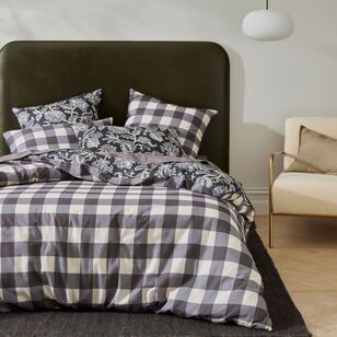 Warwick Home Chirala Quilt Cover Set Charcoal Double