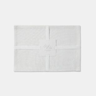 Chyka Home 33 x 48 cm Placemat 4 Pack White