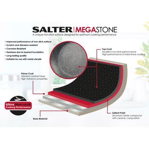 Salter Megastone Thermo Collar 20 cm Palladium Frypan