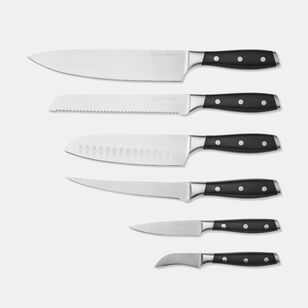 Smith + Nobel 7-Piece Gourmet Knife Block Set Black