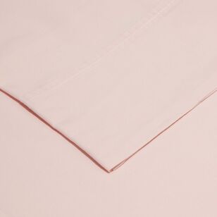Chyka Home 300 TC Washed Cotton Percale Sheet Set Pink