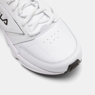 FILA Men's Memory Decimus 8 Sneaker White, Silver & Black
