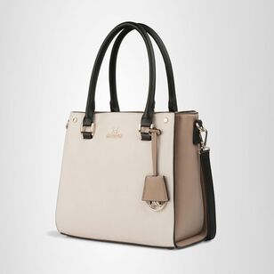 Madison Women's Angie Compartment Tote Bag Taupe Combo