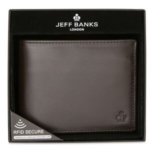 Jeff Banks Men's Coin Purse Wallet Brown