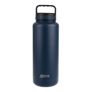 Oasis 1.2L Stainless Steel Titan Drink Bottle Navy