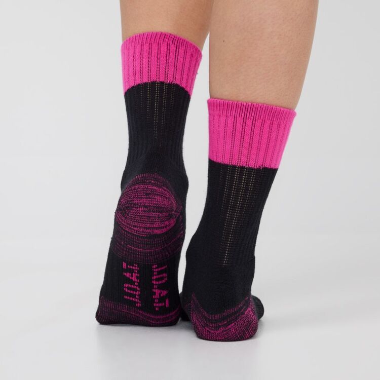 Jack Of All Trades Women's Crew Work It Sport Sock 3 Pack Pink & Blue