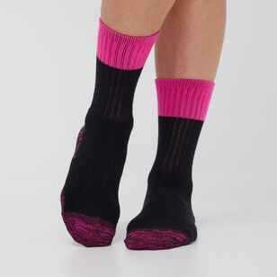 Jack Of All Trades Women's Crew Work It Sport Sock 3 Pack Pink & Blue