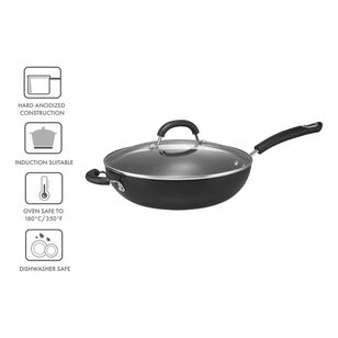 Circulon Total 30 cm Hard Anodised Covered Stirfry Pan