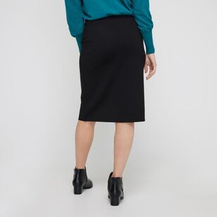 Khoko Smart Women's Ponte Pencil Skirt Black