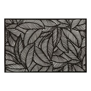 Maxwell & Williams Table Accents 45 x 30 cm Cut-Out Placemat Leaf Black