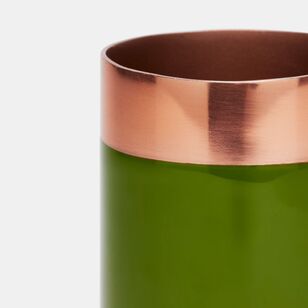 Soren Cylinder Enamel Vase Copper Small