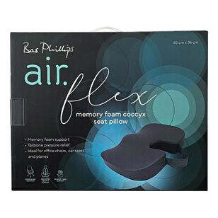 Bas Phillips Airflex Memory Foam Seat Support Cushion Charcoal