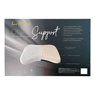 Bas Phillips Dual Support Memory Foam Pillow Contour Multicoloured & White