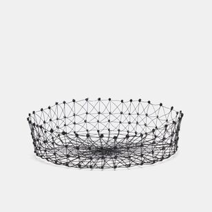 Soren Round Wire Basket Black