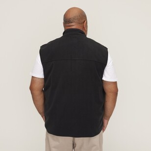 West Cape Classic Men's Stirling Zip Through Body Warmer Fleece Vest Black
