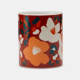 Soren Poppies 4-Piece Mug Set Orange