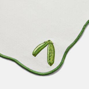 Chyka Home 36 x 50 cm Sugar Snap Peas Embroidery Placemat