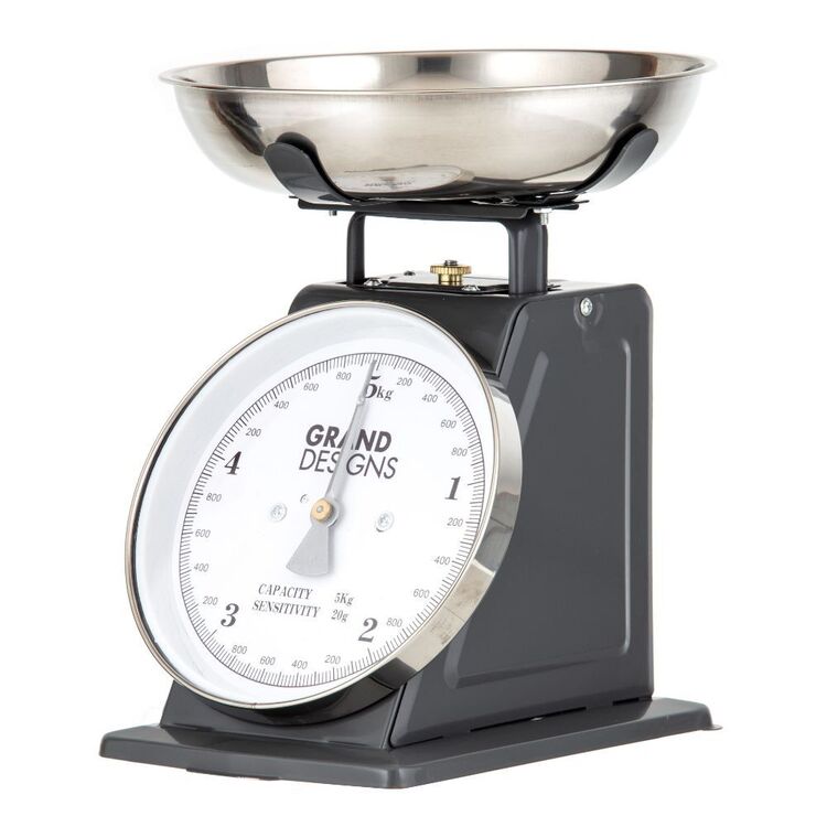  Salter Large Analogue Scale with Stainless Steel Bowl, Chrome:  Mechanical Kitchen Scales: Home & Kitchen