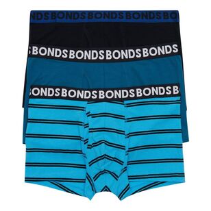 Bonds Men's Everyday Trunk 3 Pack Blue Small
