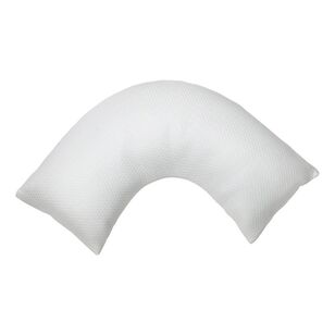 Soren V Shape Shredded Memory Foam Pillow White