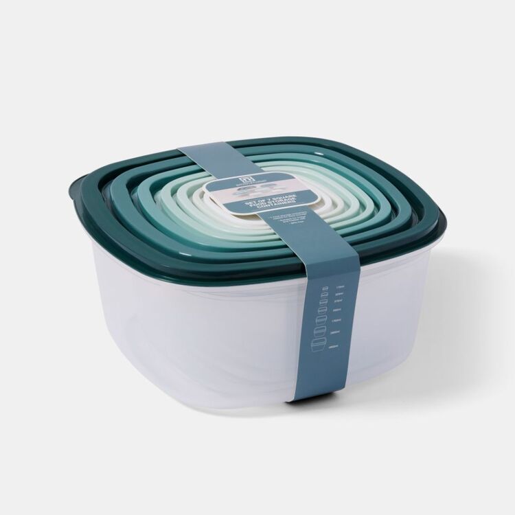 Smith + Nobel 7-Piece Square Container Set Blue