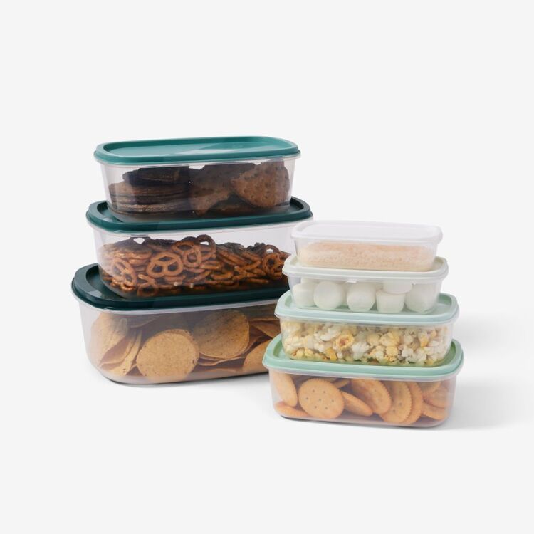 Smith + Nobel 7-Piece Rectangle Container Set Blue
