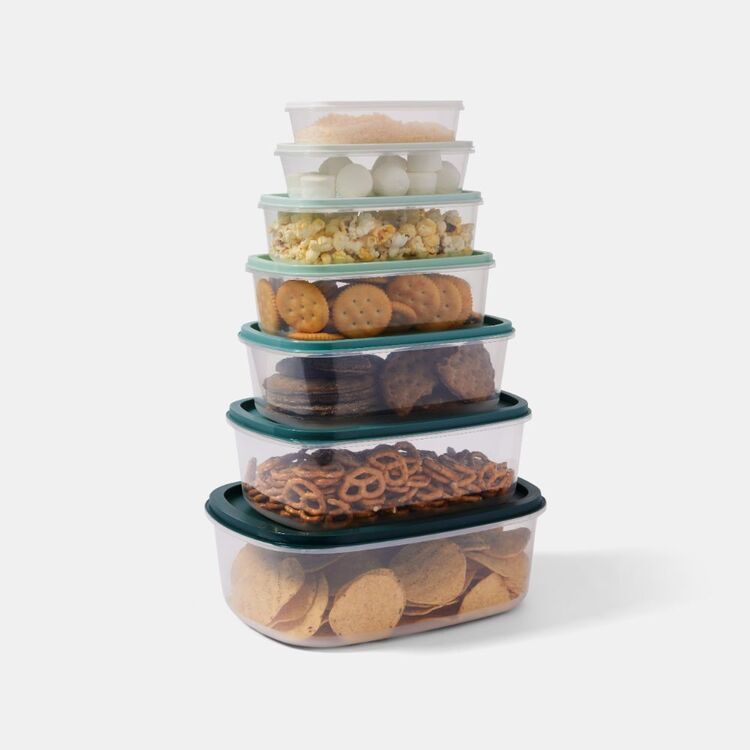 Smith + Nobel 7-Piece Rectangle Container Set Blue