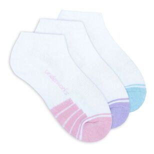 Underworks Women's Sport Low Cut Sock 3 Pack White
