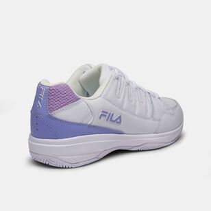 FILA Women's Double Bounce Casual Shoe White & Purple