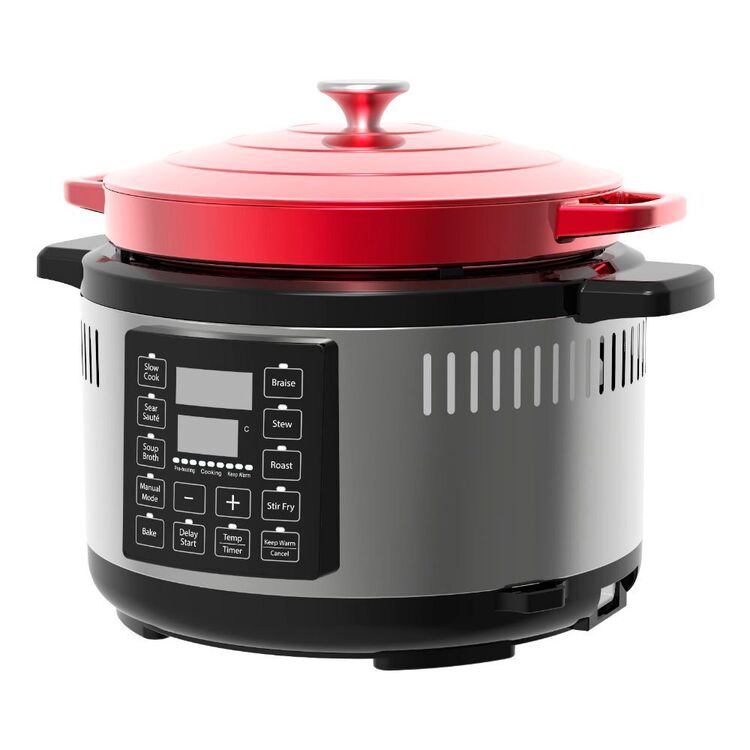 Smith & Nobel Electric Dutch Oven Red SNDO650R