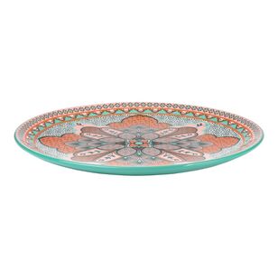 Casa Domani Pelagie 31 cm Round Serving Platter Teal/Terracotta