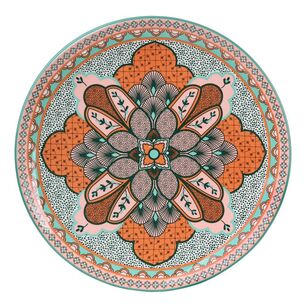 Casa Domani Pelagie 31 cm Round Serving Platter Teal/Terracotta