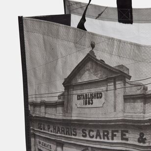 Harris Scarfe Black Heritage Large Tote Shopping Bag