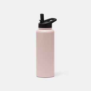 Smith + Nobel 1.2L Stainless Steel Drink Bottle with Straw Rose
