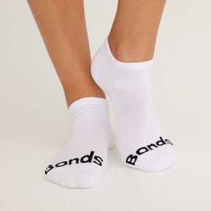 Bonds Women's Cushioned Low Cut 3-Pack Sock White