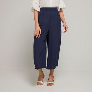 Khoko Collection Women's Crinkle Pant Navy
