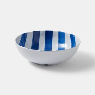 Smith + Nobel Striped Melamine Bowl Blue