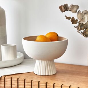 Cooper & Co Coya Decorative Fruit Bowl White