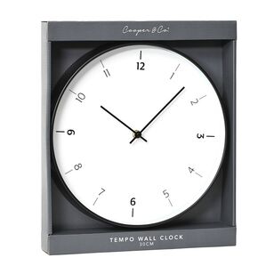 Cooper & Co Tempo Wall Clock 30 cm White 30 cm
