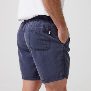 JC Lanyon Men's Vintage Pull On Deck Shorts Navy