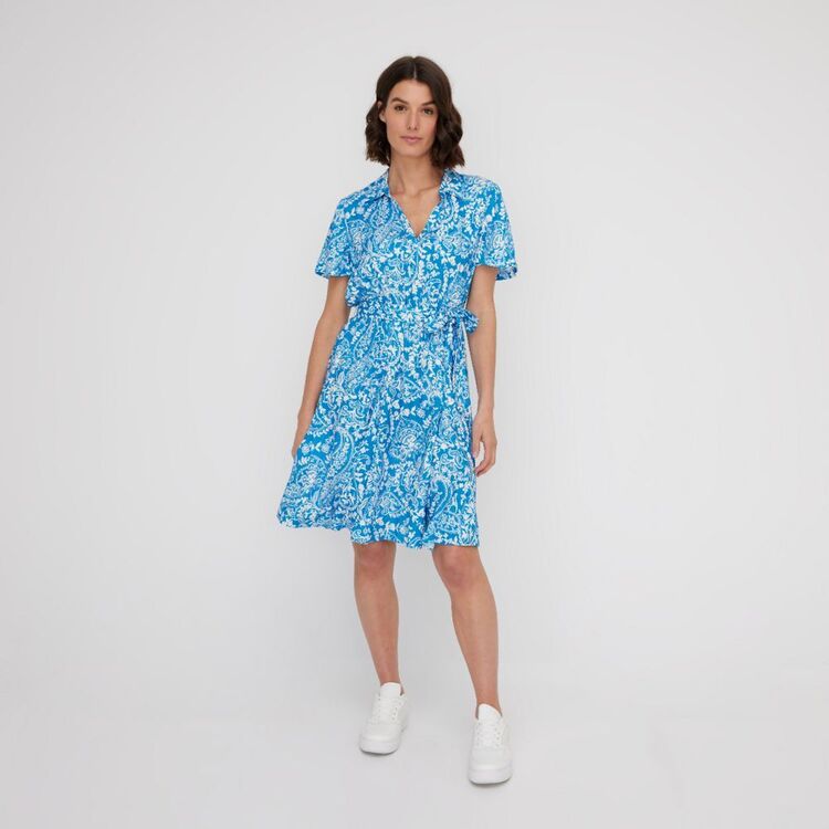 Leona Edmiston Ruby Women's Shirt Dress Paisley Print