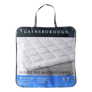Gainsborough Allergy Free Mattress Topper Double Bed White Double