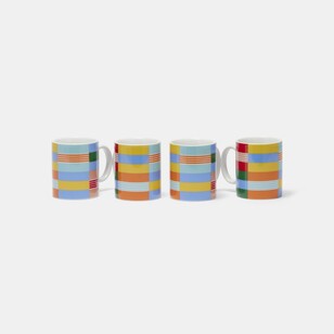 Soren Digital Stripes Mug 4 Pack