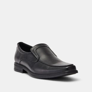 JC Lanyon Men's Matt Slip On Business Shoe Black